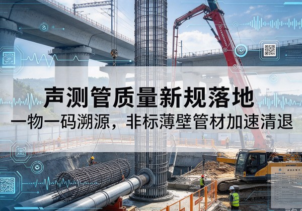 阜新声测管质量新规落地，一物一码溯源，非标薄壁管材加速清退